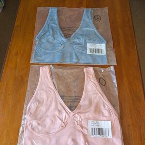 Rhonda Shear Pink Bralette-two bras